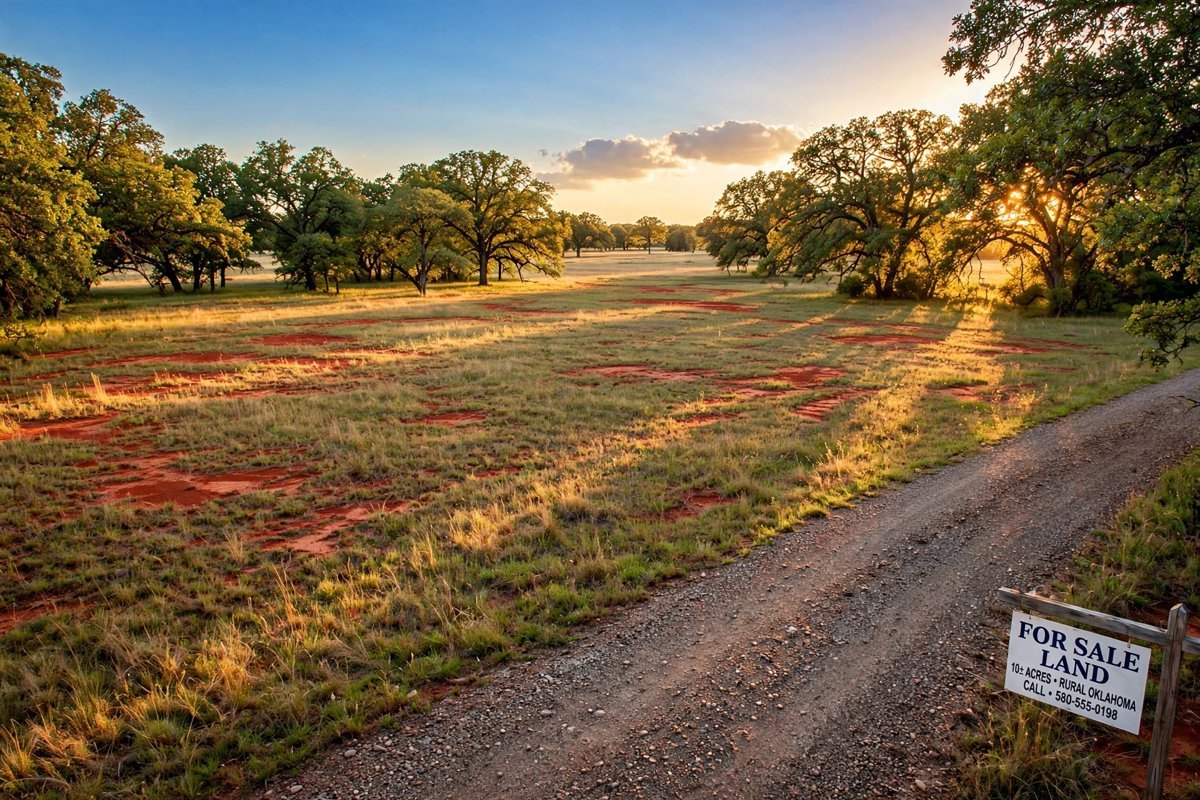 Empty pasture before the mockup